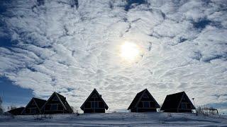 Beautiful Överkalix in the North of Sweden. Grand Arctic Hotel. @VanlifeRoy on the ice