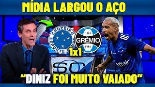 IMPRENSA LARGOU O AÇO NO CRUZEIRO ! "VERGONHA!" CRUZEIRO 1X1 GRÊMIO ! NOTICIAS DO CRUZEIRO HOJE