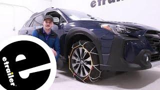 etrailer | Install: Titan Chain Snow Tire Chains on a 2023 Subaru Outback Wagon