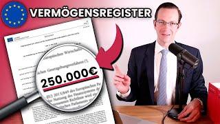 EU-Vermögensregister ab 200.000 Euro? (Update 2024)