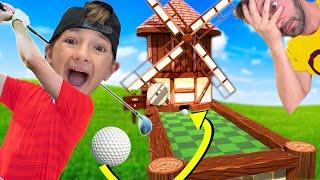 Father VS Son MINI GOLF GAME 4! (Cash Prize If He Wins!)