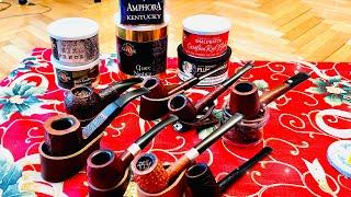 My Italian pipes🫥 Amphora Kentucky 🫥 and a Tip #ytpc #savinelli #pipe