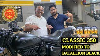 Convert Your Royal Enfield Classic 350 Stealth Dark into a Battalion Black Beast!  Vlog No 680