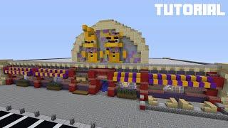 Minecraft Tutorial: How To Build Fredbear's Family Diner Restaurant (Part 1)