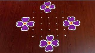 9×1dots beautiful sankranti chukkala muggulu|easy sankranti rangoli|Pongal kolams#Rang Kaa Rangoli