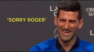 Novak Djokovic makes fun of Roger Federer 's Wimbledon 2019 Match