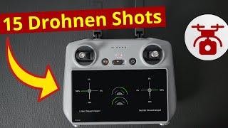 15 Drone Moves Drohnen Shots für bessere Videos mit der Drohne DJI Mini 2 3 4 Pro DJI Neo FLIP ...