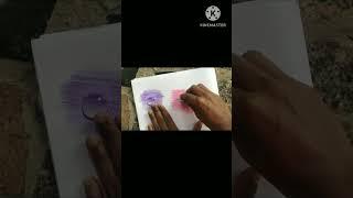 how to draw a water drop shadow with colour pencils.