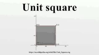 Unit square