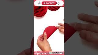 DIY 3D Paper Christmas Ornament | Easy Paper Craft Tutorial 