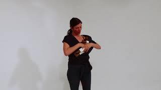 How to create the Newborn Cradle hold with a Munch Organic Baby Carrier