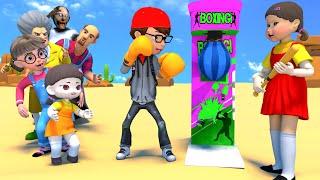 Scary Teacher 3D vs Squid Game 2 Test of Strength Who is The Strongest 5 Time Challenge