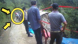 Crossing the Railway Track Gone Wrong !!! || Paglajhora Landslide || Ghayabari || FJP Vlogs..