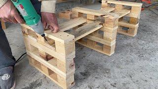 DIY Outdoor Decor & Furniture Projects - Recycled Pallet Wood Projects, You Can Easily Build