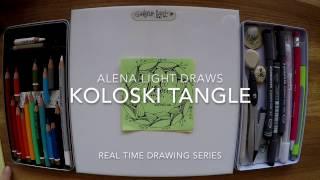 KolosKi tangle pattern by Alena light - realTime drawing