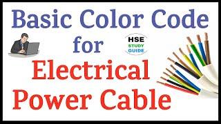 Color code for Electrical Power Cable | Electrical Color Code | Power Cable Color Code