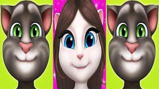 My Talking Tom vs My Talking Angela vs My Talking Tom | Angela wear Glam Boots outfit Ep4051