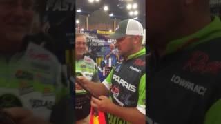 Scott Suggs David Dudley giant Water Hose worm by Kenneth Hicks 2017 Bassmaster Classic