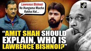 “Lawrence Bishnoi Ne Hungama…”  Arvind Kejriwal’s tough questions to Amit Shah over crimes in Delhi