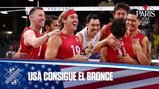 USA vence a Italia y gana medalla de bronce en Voleibol masculino | Juegos Olímpicos París 2024