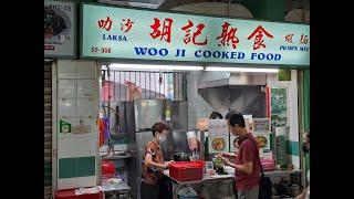 Cheapest Popular Prawn Mee and Laksa $2 Singapore - Chinatown Complex. Woo Ji Cooked Food