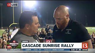 Cascade Sunrise Pep Rally - Football Coach Interview