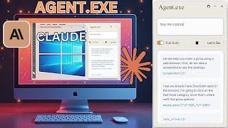 Run Locally Agent.exe Anthropic's Claude Sonnet 3.5 Computer Use Control Tutorial