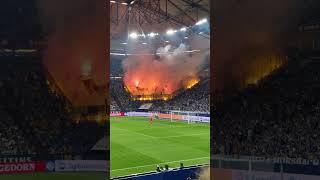 #s04 vs #braunschweig Braunschweig Pyroshow der Eintracht Ultras!!! #bundesliga #2bundesliga #ultras