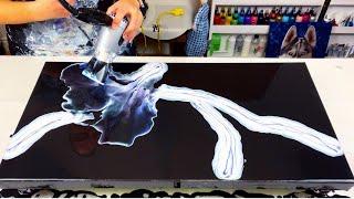 # 433 - HOW TO Flood Your Canvas & A STUNNING Pearl Painting! ~ Acrylic Pouring ~ Abstract Art