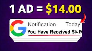 1 AD = $14.00  Get paid To Click On Advertisements | Live withdrawal PROOF