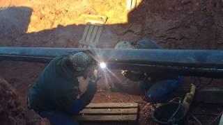 Pipeline repair sleeve welding