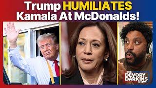 Trump HUMILIATES Kamala at McDonalds as She BOMBS DISASTER Interview