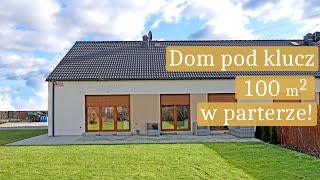 Dom dla rodziny 100 m2 - Projekt domu parterowego + Wnętrze w stylu MODERN CLASSIC!