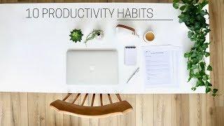 HEALTHY PRODUCTIVITY HABITS » + printable guide