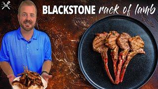 We seared rack of lamb on a Blackstone... and it was AMAZING!