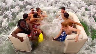 Idiots In Boats Caught On Camera !