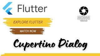 Flutter Cupertino dialog | Flutter | Dart