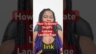 How To Create Shopify Landing Pages #shopify#shopifylinkpop#landingpage#shopifytutorial