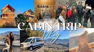 WINTER CABIN TRIP VLOG️ | Weekend Getaway in the Mountains | 4 hour Trip to Gatlinburg,TN