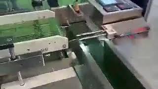 Semi automatic double head tissue paper plastic packing machine