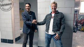 ralph macchio and william zabka being an iconic duo for 4 minutes straight