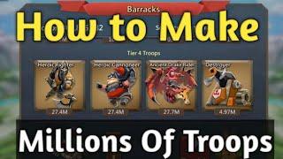 How To Make Millions Of Troops - Lordsmobile