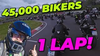 I Rode the Nurburgring Nordschleife with 45,000 BIKERS at Once!