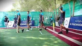 The Australian cricket team visits Al Naboodah’s worker village!