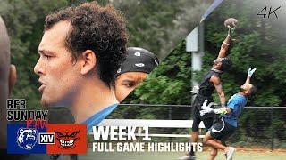 Bruins vs. Menace | 7v7 Contact-Flag Football Highlights | Week 1, RFB XIV | 4k60fps