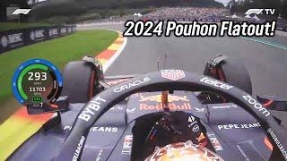 2024 F1 cars flatout in Pouhon - first time since 2020!