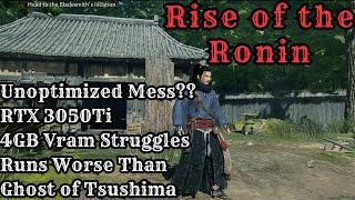 Rise of the Ronin | First Impression & Benchmark | Worst Optimization on RTX 3050Ti 4GB