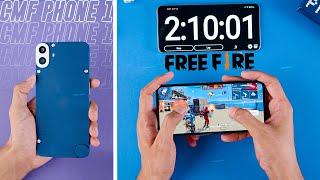 Nothing CMF Phone 1 Freefire Gaming Test ️| Gaming Performance Test | Battery Drain Test