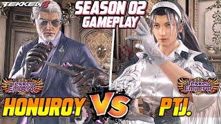 Tekken 8 – PTJ (Jun Kazama) vs HONUROY (Victor) – T8 (SEASON 2) High Level Gameplay!