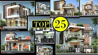 Top 25 Front Elevation Designs | Single and Double Floor House Elevation Designs | DK 3D Home Design